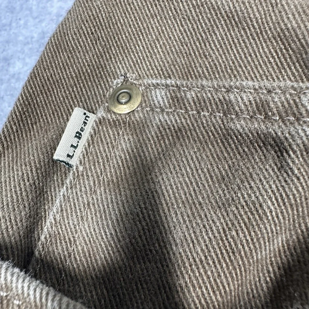 LL Bean Vintage Double L Jeans Men's 40x30(38x30) Made USA Brown Relax Taper